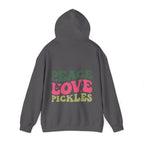 Peace Love Pickles Hoodie — Retro Groovy Graphic Hoodie