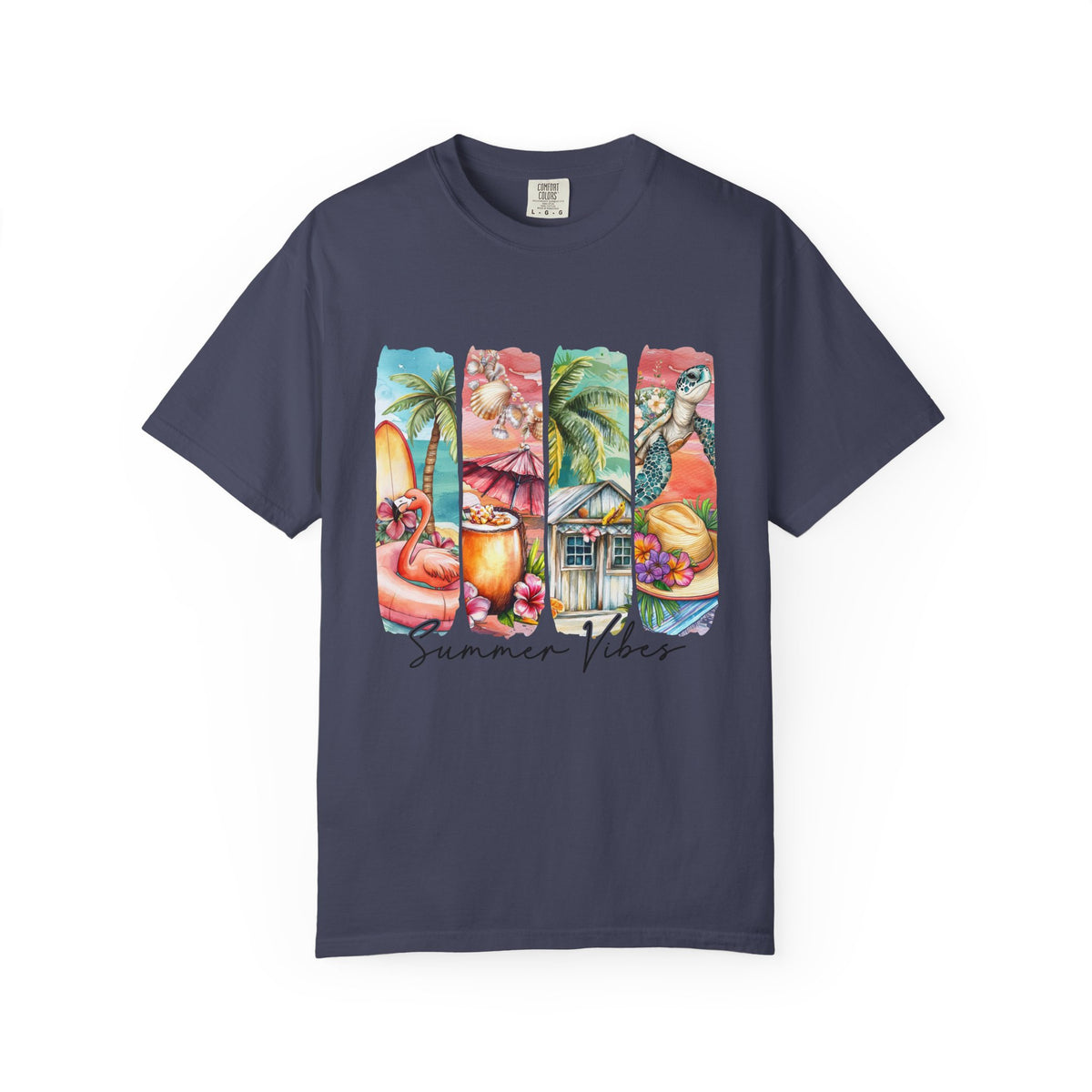 Summer Vibes T-Shirt — Tropical Beach Graphic Tee