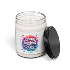 Soy Candle — "Never Let Anyone Dull Your Sparkle" Inspirational Scented Candle (9oz)