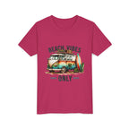 Kids Tee — "Beach Vibes Only" Surf Van Graphic