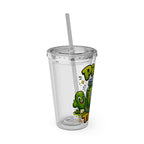 Pickle Time 16oz Tumbler with Straw — Cute Cartoon Pickle Drink Cup