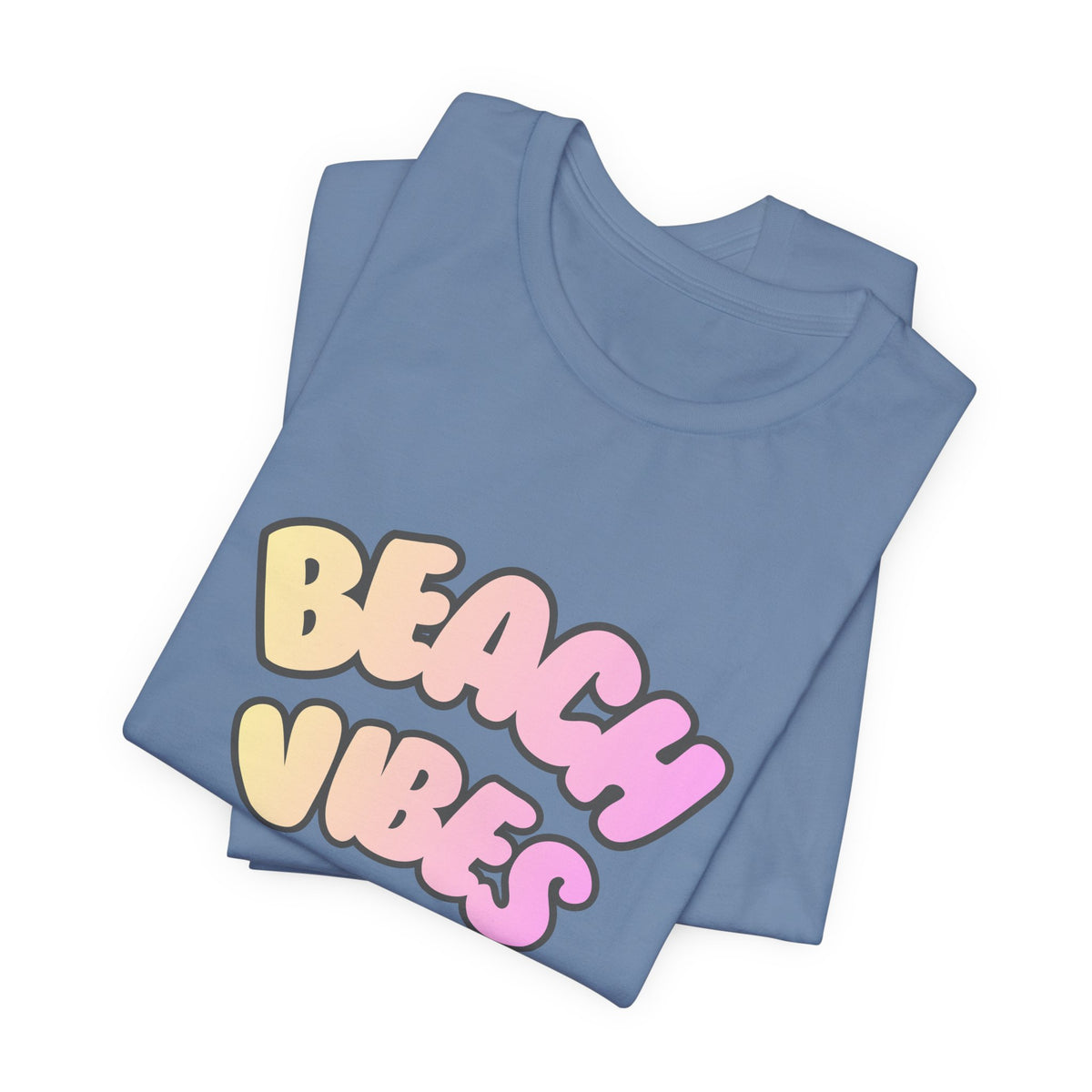 Beach Vibes T-Shirt — Pastel Retro Graphic Tee