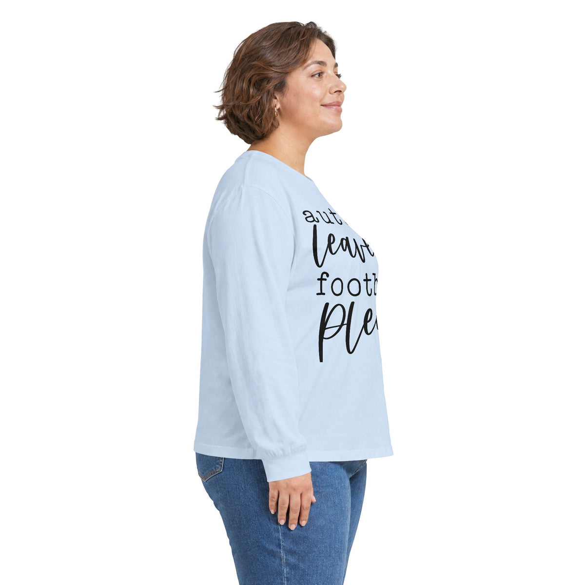 Autumn Leaves & Football Please Long Sleeve Tee