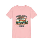 Kids Tee — "Beach Vibes Only" Surf Van Graphic
