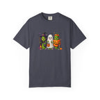 Halloween Trio T-Shirt — Cute Witch, Ghost & Pumpkin Costume Tee
