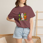 Halloween Trio T-Shirt — Cute Witch, Ghost & Pumpkin Costume Tee