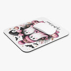 Pink Breast Cancer Awareness Halloween Ghost Mouse Pad — "We Wear Pink"
