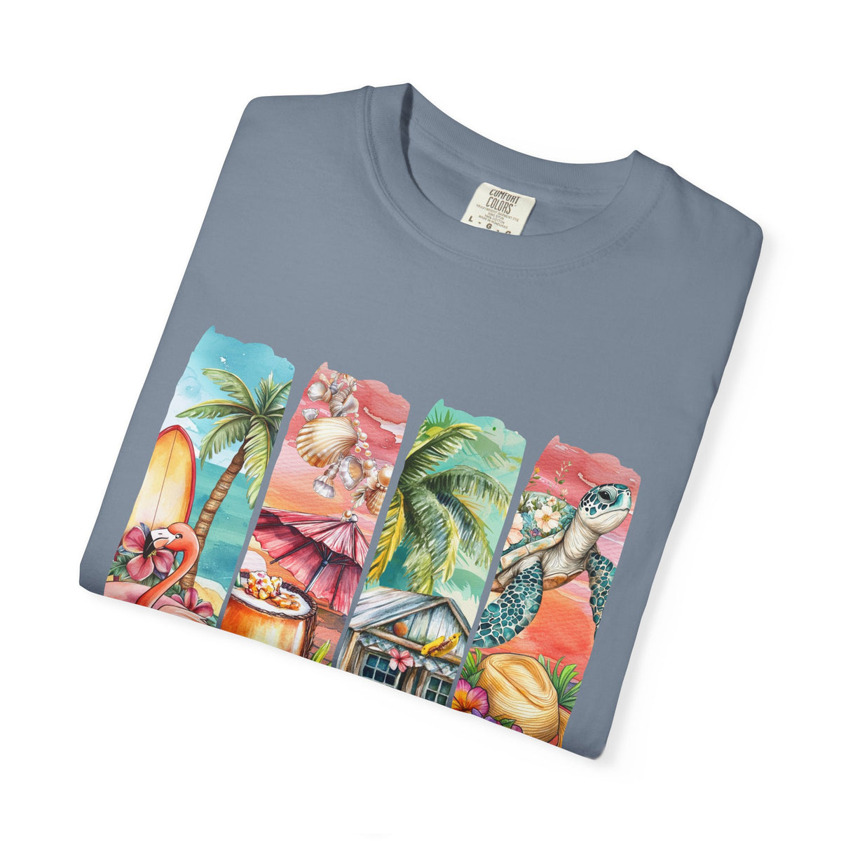 Summer Vibes T-Shirt — Tropical Beach Graphic Tee