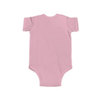 Leopard Heart Infant Bodysuit — Cute Animal Print Baby Onesie