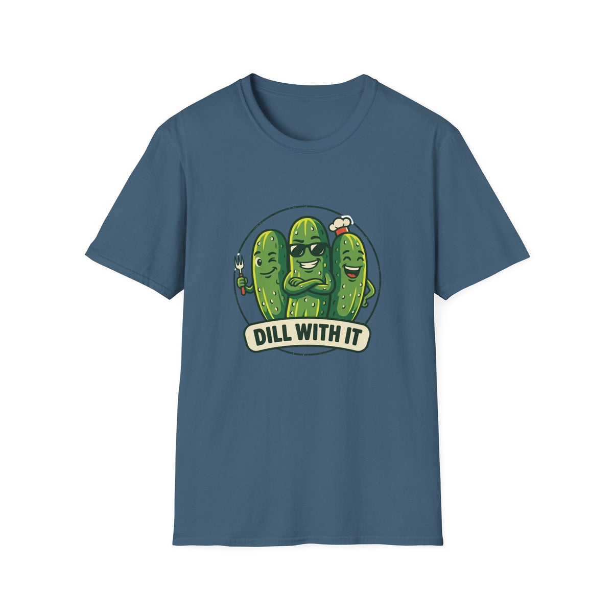 Dill With It T-Shirt — Funny Pickle Graphic Tee