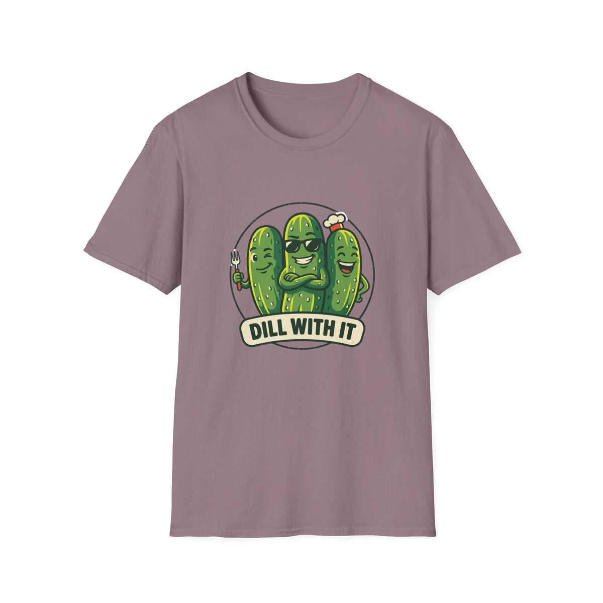 Dill With It T-Shirt — Funny Pickle Graphic Tee
