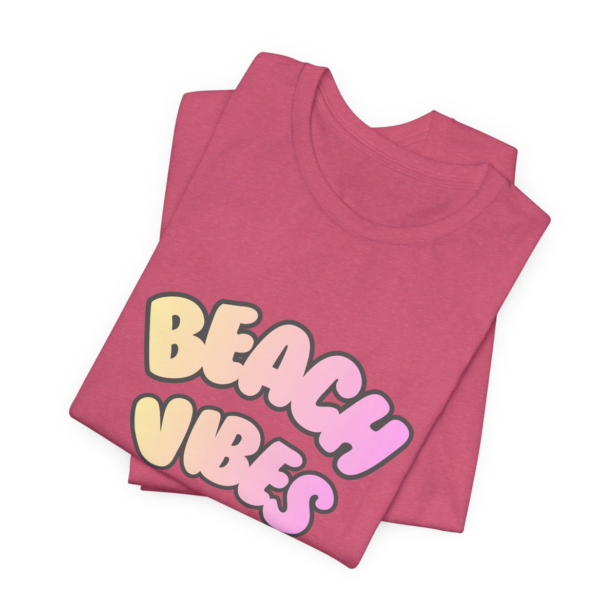 Beach Vibes T-Shirt — Pastel Retro Graphic Tee
