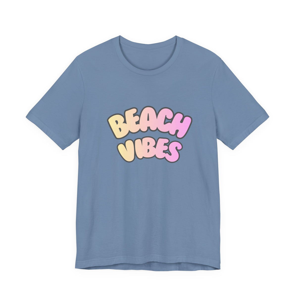 Beach Vibes T-Shirt — Pastel Retro Graphic Tee