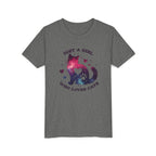 Kids Tee — "Just a Girl Who Loves Cats" Galaxy Cat Kids T‑Shirt