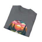 Country Roads Sunset T-Shirt — 'Country Roads Take Me Home' Retro Nature Tee
