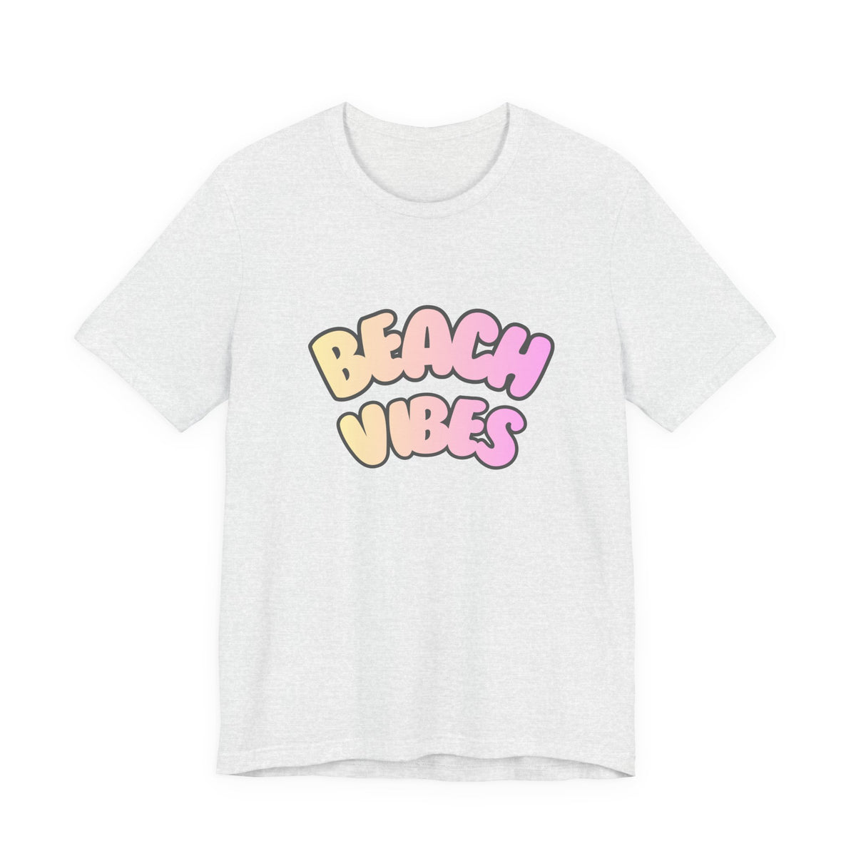 Beach Vibes T-Shirt — Pastel Retro Graphic Tee