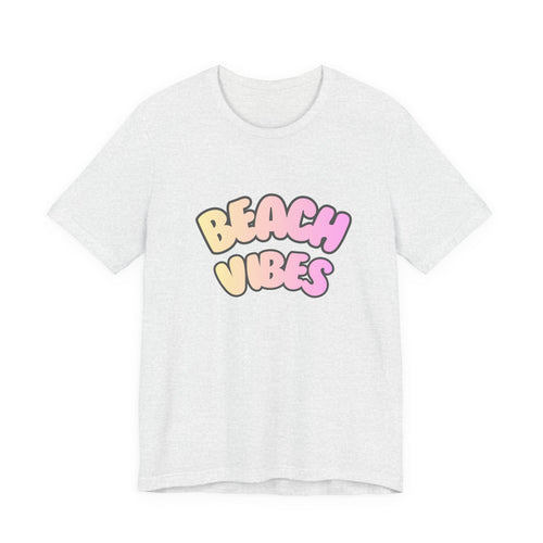 Beach Vibes T-Shirt — Pastel Retro Graphic Tee
