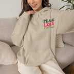Peace Love Pickles Hoodie — Retro Groovy Graphic Hoodie
