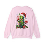 Christmas Cactus Sweatshirt — Cute Santa Hat Holiday Crewneck