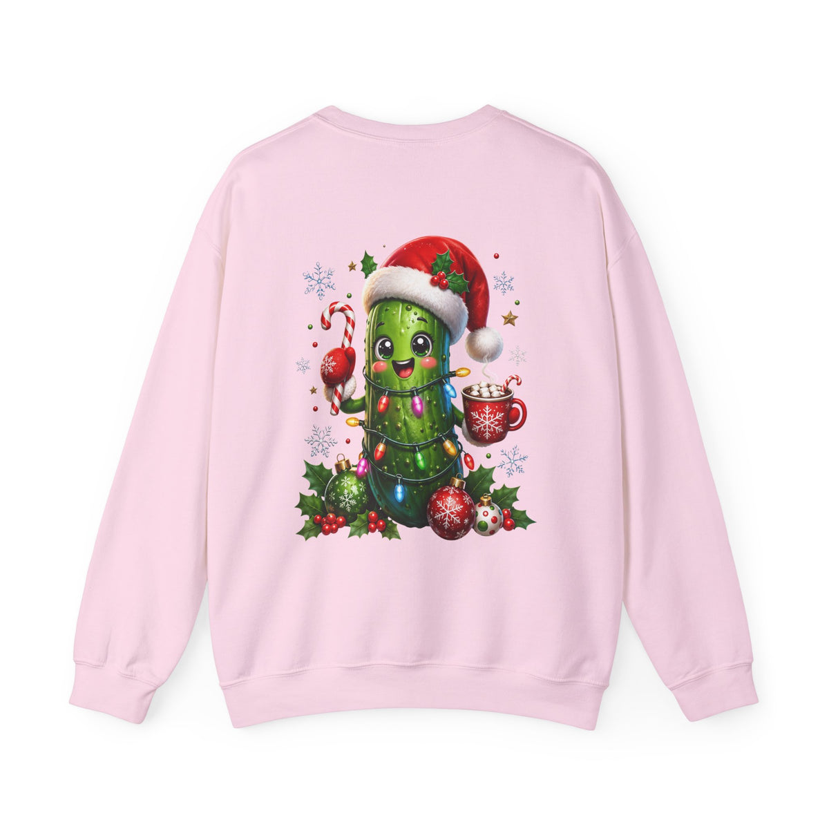 Christmas Cactus Sweatshirt — Cute Santa Hat Holiday Crewneck