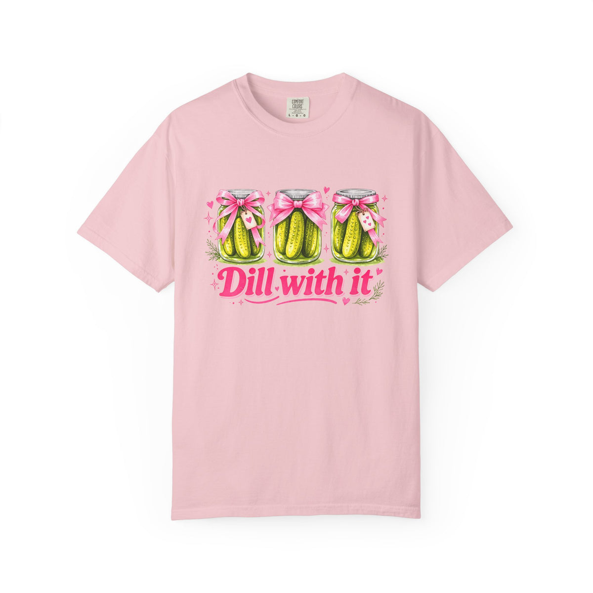 Dill With It T-Shirt — Cute Pickle Graphic Tee for Foodie & Mom Gifts