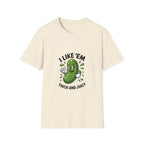 I Like 'Em Pickle T-Shirt — Cute Cartoon Pickle Graphic Tee