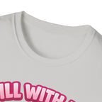 T-Shirt — Cute Kawaii Pickle Jar Design "Dill With It! Pickle Time!" | Funny Foodie Tee