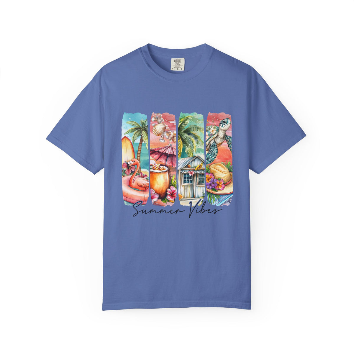 Summer Vibes T-Shirt — Tropical Beach Graphic Tee