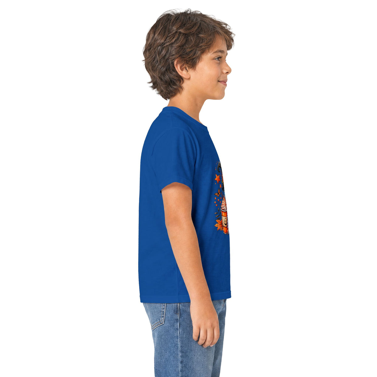Kids Halloween Tee — "Spooky, Spice & Everything Nice" Ghost Pumpkin Shirt