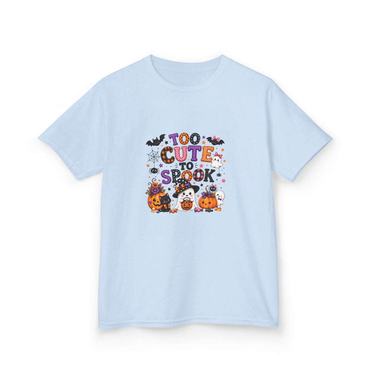 Kids Halloween T‑Shirt — "Too Cute to Spook" Trick‑or‑Treat Tee