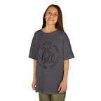 Kids 'Hello Fall' Tee — Playful Pumpkin & Autumn Words