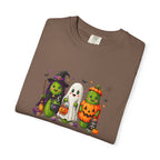 Halloween Trio T-Shirt — Cute Witch, Ghost & Pumpkin Costume Tee