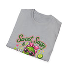 Sweet Sassy Pickle T-Shirt — "Sweet, Sassy & Pickle Obsessed" Cute Cactus/Pickle Graphic Tee