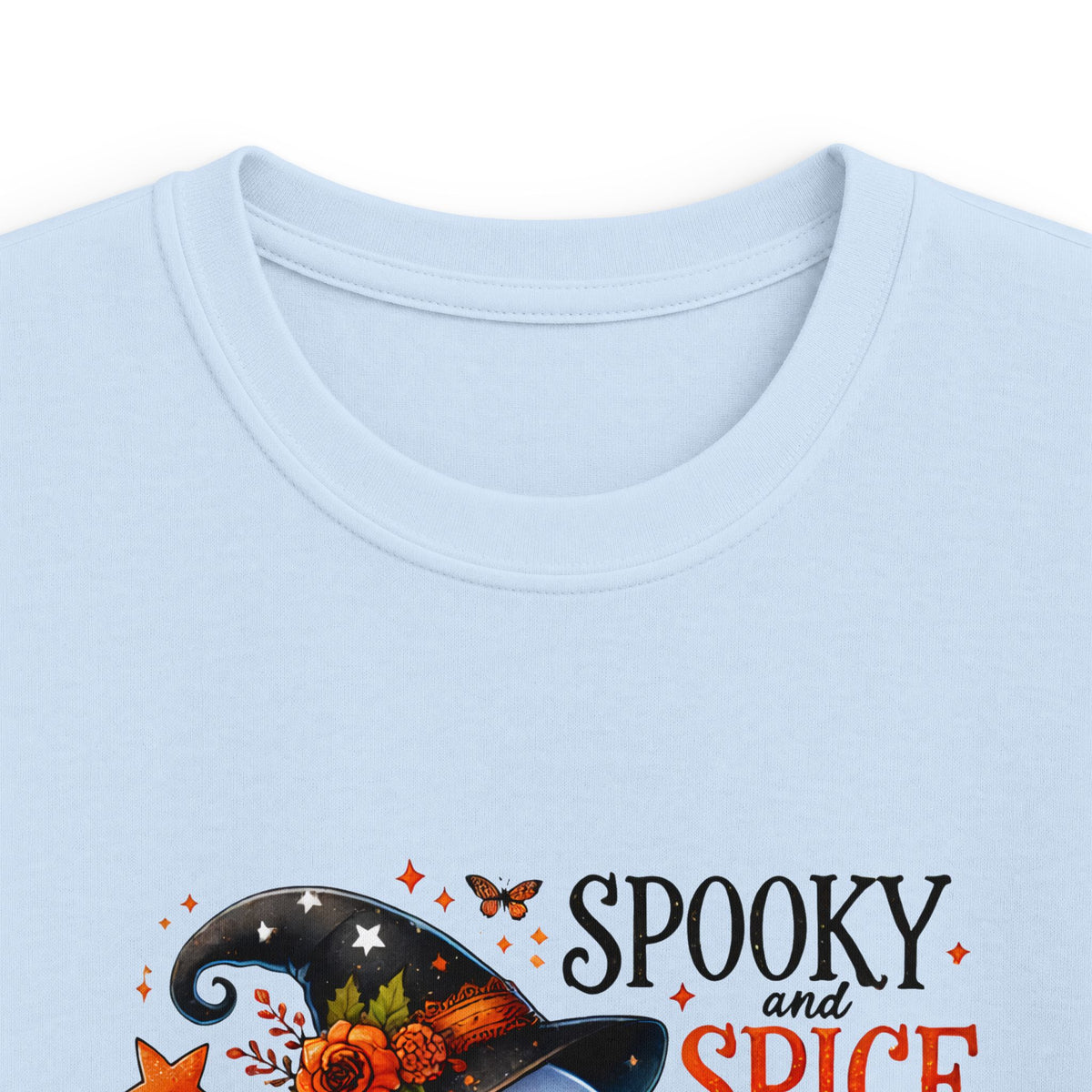 Kids Halloween Tee — "Spooky, Spice & Everything Nice" Ghost Pumpkin Shirt