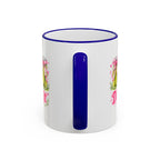 Dill With It Mug — Cute Pickle Jar Coffee Cup (Accent Rim & Handle)