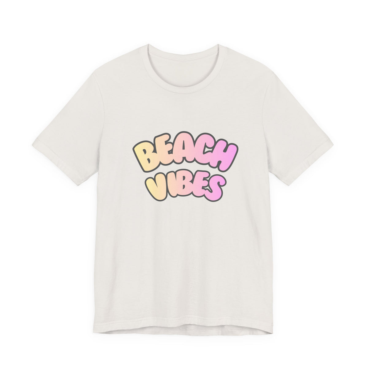 Beach Vibes T-Shirt — Pastel Retro Graphic Tee