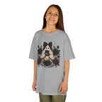 Kids Tee — Gothic Floral Ghost Girl Halloween Shirt