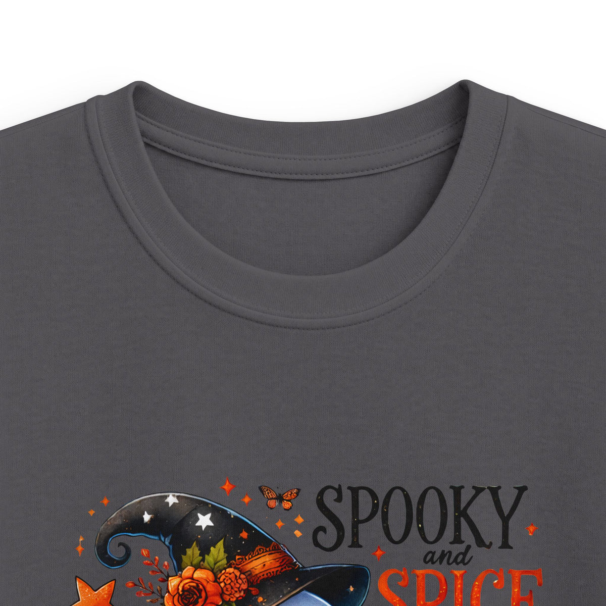 Kids Halloween Tee — "Spooky, Spice & Everything Nice" Ghost Pumpkin Shirt