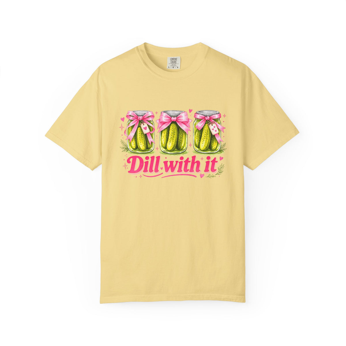 Dill With It T-Shirt — Cute Pickle Graphic Tee for Foodie & Mom Gifts