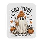 Boo-tiful Inside & Out Halloween Mouse Pad — Cute Ghost Pumpkin Desk Mat