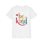 Kids Tee — 'Be Kind' Colorful Heart Graphic