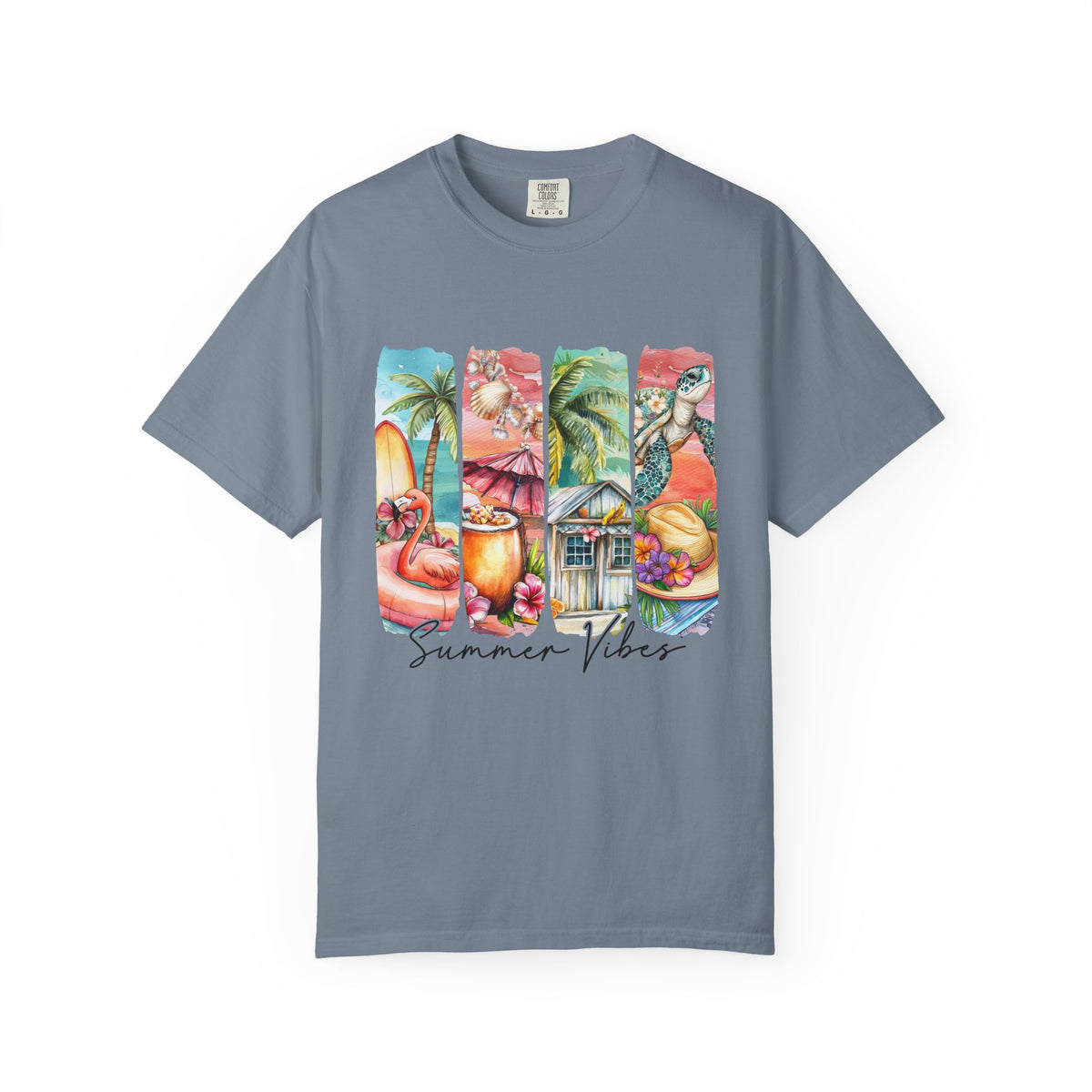 Summer Vibes T-Shirt — Tropical Beach Graphic Tee