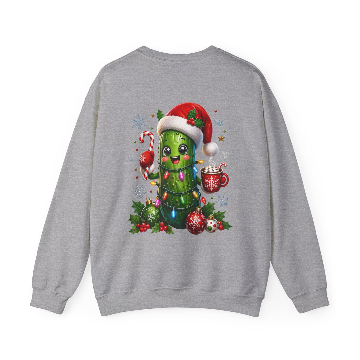 Christmas Cactus Sweatshirt — Cute Santa Hat Holiday Crewneck