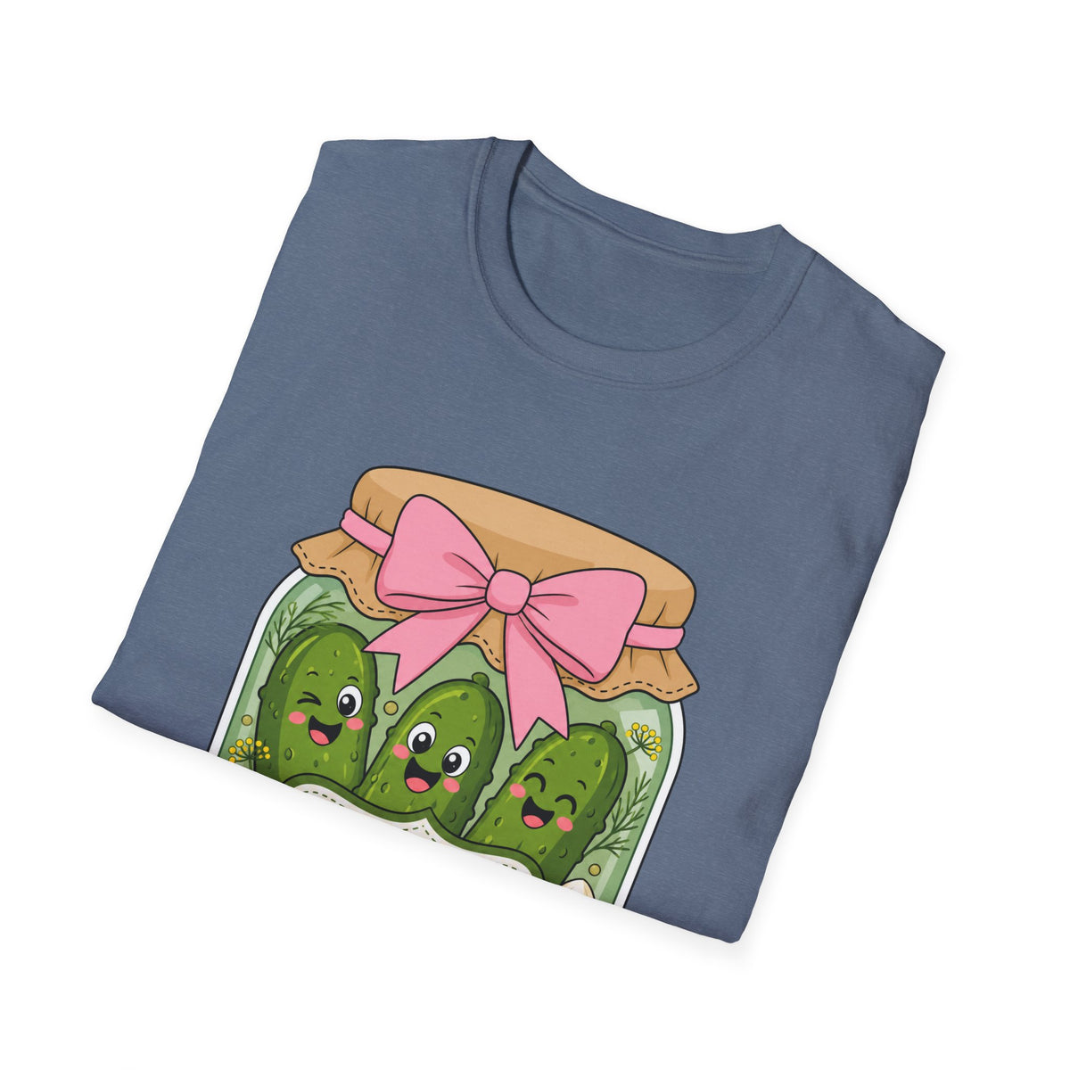 Adult - Unisex Tee - Dill With It Cute Pickle Jar Graphic Tee