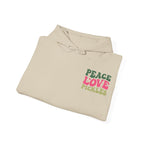 Peace Love Pickles Hoodie — Retro Groovy Graphic Hoodie