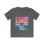 Kids Tee - Summer Palm Colorful Tropical Sunset Graphic