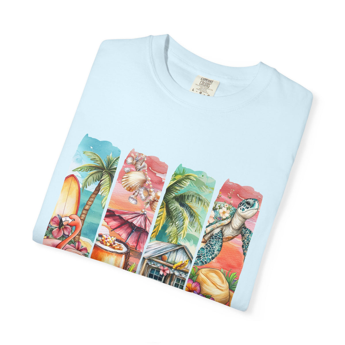 Summer Vibes T-Shirt — Tropical Beach Graphic Tee