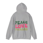 Peace Love Pickles Hoodie — Retro Groovy Graphic Hoodie