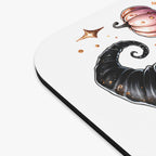 Pink Breast Cancer Awareness Halloween Ghost Mouse Pad — "We Wear Pink"