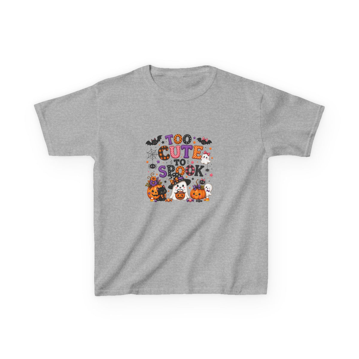Kids Halloween T‑Shirt — "Too Cute to Spook" Trick‑or‑Treat Tee